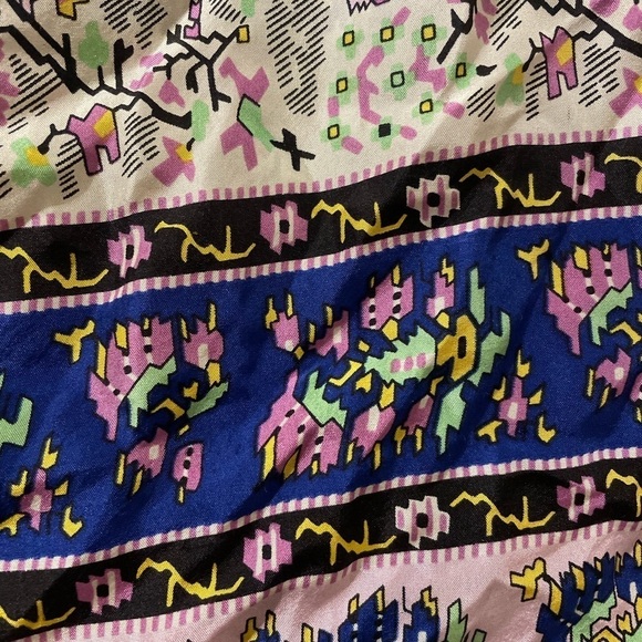 Edme & Esyllte Womens boho Cotton Silk Multicolor Floral Top Blouse 3/4 Sleeve - Picture 5 of 10